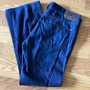 AJ Armani Jeans 36 x 29 J76 Rinsed Comfort-Denim Straight Fit Lightweight Thin,
